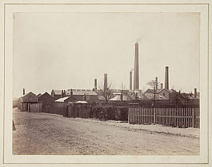 10417924
&copy; Science Museum Pictorial
The Perkin dyestuffs factory at Greenford Green, Middlesex, c 1870.