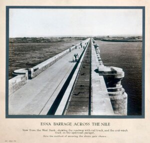10307625
&copy; Science Museum
�Esna Barrage across the Nile�, Egypt, c 1920.