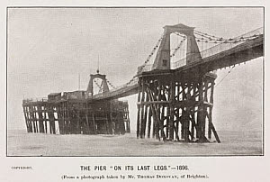 10419226
The Brighton Chain Pier �on its last legs�, 1896.