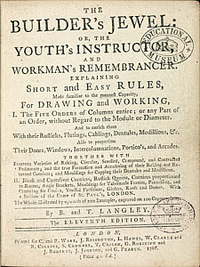 10425226
&copy; Science Museum Library
Title page to an 18th century book on architecture and building, 1768.