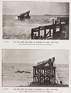 10419227
The Brighton Chain Pier after the storm of 4 December 1896.