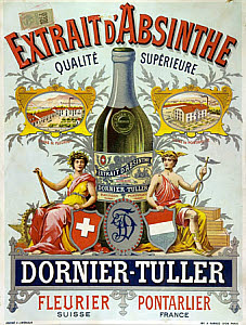 10460339
&copy; David Nathan-Maister
Advertisement for Dornier-Tuller absinthe, 1890.