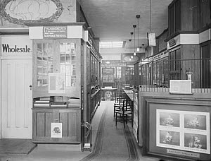 10461242
&copy; NMeM - Kodak Collection
Kodak shop interior, Dublin, c 1900.
