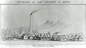 10404145
&copy; Science Museum
Sir W K Perkin�s first dyeworks, 1858.