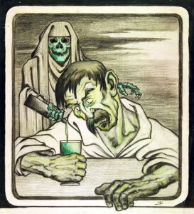 10460345
&copy; David Nathan-Maister
�Absinthe is Death�, c 1900.