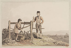 10417848
&copy; Science Museum Pictorial
�The Ruddle Pit�, Yorkshire, 1814.
