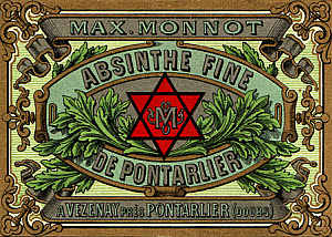 10460348
&copy; David Nathan-Maister
Advertisement for Monnot absinthe, c 1900.