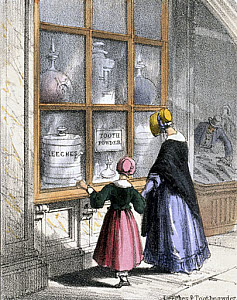 10320657
&copy; Science Museum Pictorial
'Leeches and Toothpowder', c 1845.