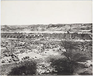 10417958
&copy; Science Museum Pictorial
�Dam from north�, Aswan, Egypt, February 1901.