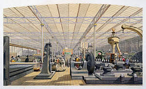 10320959
&copy; Science Museum Library
Whitworth stand of machine tools at the Great Exhibition, London, 1851.