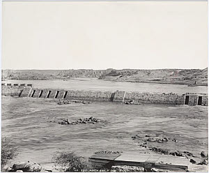 10417959
&copy; Science Museum Pictorial
�North side of dam�, Aswan, Egypt, September 1901.