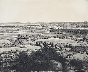 10417961
&copy; Science Museum Pictorial
�Dam from north west�, Aswan, Egypt, February 1901.