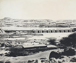 10417962
&copy; Science Museum Pictorial
�Dam from north�, Aswan, Egypt, February 1901.