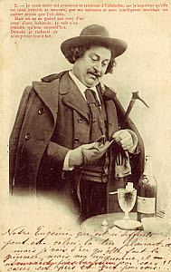 10460365
&copy; David Nathan-Maister
Absinthe drinker postcard, 1900.