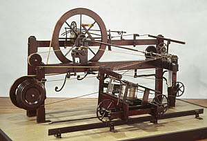10221469
&copy; Science Museum
Crompton�s spinning mule frame, 1770s.