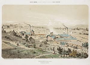 10438471
&copy; Science Museum Library
Zinc foundry, Neutral Moresnet, 1855.