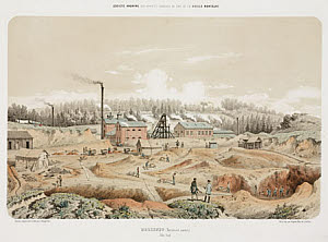 10438473
&copy; Science Museum Library
Zinc mine, Neutral Moresnet, 1855.
