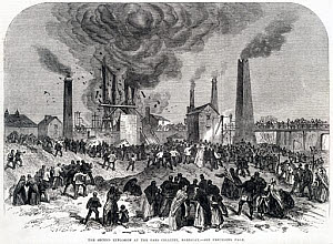 10307875
&copy; Science Museum Library
�The Second Explosion at the Oaks Colliery, Barnsley�, December 1866.