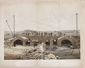 10417979
&copy; Science Museum Pictorial
�South Gate House, New Reservoir, during Construction�, New York, 1862.