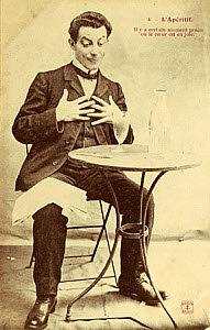10460379
&copy; David Nathan-Maister
�L'Aperitif� postcard no 4, 1900.