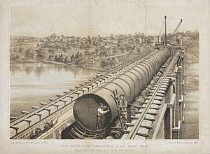 10417980
&copy; Science Museum Pictorial
�High Bridge during Construction of the Large Main�, New York City, 1860.