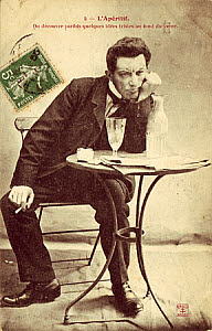 10460380
&copy; David Nathan-Maister
�L'Aperitif� postcard no 5, 1900.