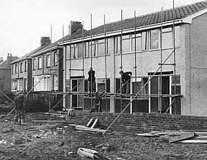 10465480
&copy; Manchester Daily Express
Plastic houses, January 1966.