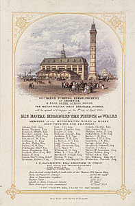 10417983
&copy; Science Museum Pictorial
Invitation to the formal opening of Crossness Pumping Station, 1865.