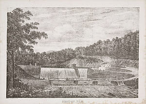 10417987
&copy; Science Museum Pictorial
Croton Dam, New York, United States, mid 19th century.