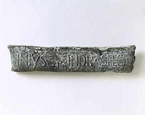 10326289
&copy; Science Museum
Section of lead water pipe, Roman, 100 BC-200 AD.
