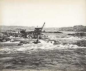 10417989
&copy; Science Museum Pictorial
�Central channel sudds from Mohamed Ali Island�, Aswan, Egypt, January 1900.
