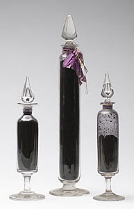 10461590
&copy; Science Museum
Bottles containing mauveine salts, c 1863-1864.