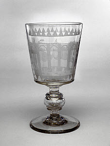 10319292
&copy; National Railway Museum
Goblet commemorating the opening of the Newcastle High Level Bridge, 1850.