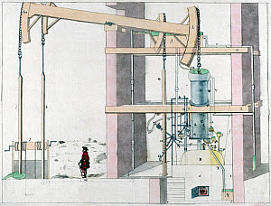 10317393
&copy; Science Museum Pictorial
Newcomen atmospheric engine, c 1730.