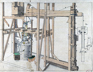 10317395
&copy; Science Museum Pictorial
Newcomen atmospheric engine, c 1730.