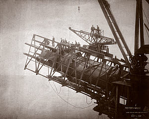 10323596
&copy; NMeM
Construction works, Forth Railway Bridge, Scotland, 9 March 1887.