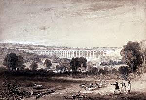 10325798
&copy; NRM - Pictorial Collection
The Ouse Valley Viaduct on the London & Brighton Railway, mid 19th century.
