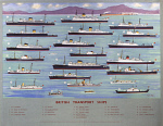 10174130
&copy; NRM - Pictorial Collection
�British Transport Ships', BR poster, 1950s.