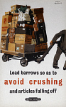 10171451
&copy; NRM - Pictorial Collection
�Avoid Crushing', BR poster, c 1950s.