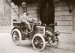 10315751
&copy; Science Museum Archive
C S Rolls with his 12 hp Panhard motor car, 1900.
