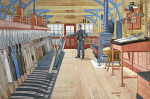 10283460
&copy; NRM - Pictorial Collection
'Interior of Brighouse East Junction Signal Box�, West Yorkshire, 1917.