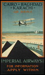 10216282
&copy; Science Museum Pictorial
Imperial Airways travel poster, 1924.