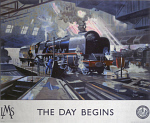 10173083
&copy; NRM - Cuneo Fine Arts
'The Day Begins', LMS poster, 1946.