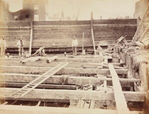 10437901
&copy; Science Museum Archive
Construction of the Metropolitan District Railway, London, c 1867.