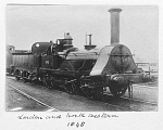 10444001
&copy; National Railway Museum
London & North Western Railway steam locomotive, 1848.