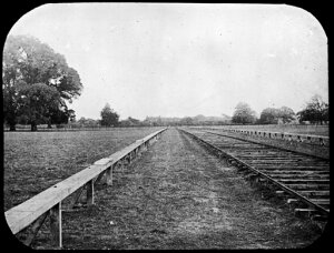 10423902
&copy; Science Museum
Launch track for Maxim�s flying machine, Baldwin�s Park, Kent, 1893-1894.