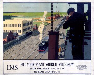 10176004
&copy; NRM - Pictorial Collection
�Put Your Plant Where It Will Grow�, LMS poster, c 1930s.