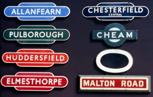 10276904
&copy;
A selection of enamel station signs, early 20th century.