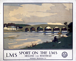 10176005
&copy; NRM - Pictorial Collection
�Sport on the LMS - Ireland via Holyhead�, LMS poster, c 1930s.