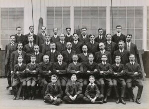 10451605
&copy; National Railway Museum
Office staff at Doncaster works, South Yorkshire, c 1916.